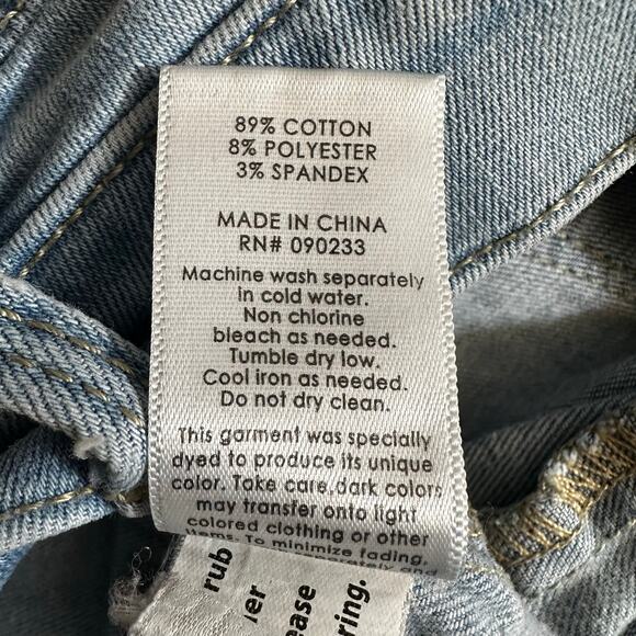 Pacsun Womens Super Stretch Distressed Jegging Jeans High Rise Light Wash Sz 28 - Picture 9 of 10